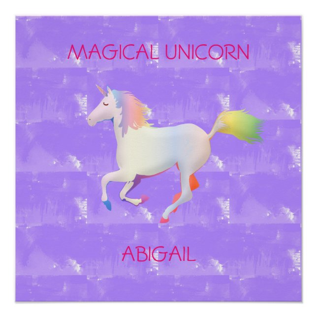Magisches Einhorn Poster (Vorderseite)