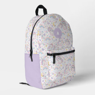 Magisches Einhorn, Regenbogen & Himmelsdesign Bedruckter Rucksack