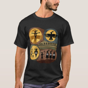 Magisches Einhorn und Bigfoot Sasquatch halten Hän T-Shirt