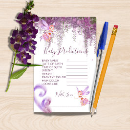 Magisches Fairy Theme Baby Shower Predictions Spie