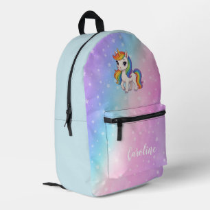 Magisches farbenfrohes Einhorn Bedruckter Rucksack