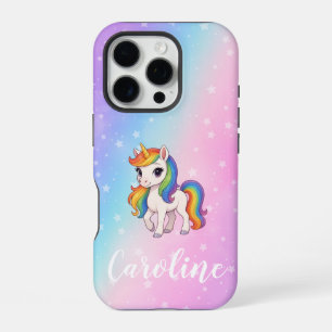 Magisches farbenfrohes Einhorn  iPhone 16 Pro Hülle