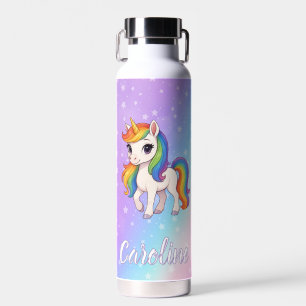 Magisches farbenfrohes Einhorn Trinkflasche