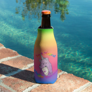 Magisches Fluffin Unicorn Flasche Cooler Flaschenkühler