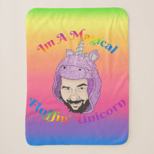 Magisches Fluffin Unicorn Kleines Sherpa Blanket Sherpadecke