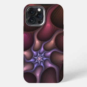 Magisches glänzendes abstraktes gestreiftes farben iPhone 13 pro max hülle
