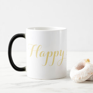 Magisches Glück Neujahr Imitate Gold Coffee Milk T Verwandlungstasse