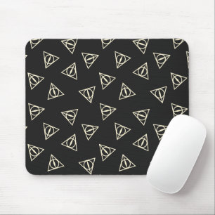 Magisches graues gelbes Dreieck-Kreis-Zauberstab-S Mousepad