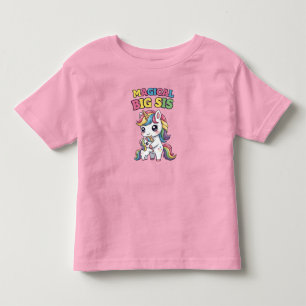 Magisches großes Schwester-Einhorn Kleinkind T-shirt