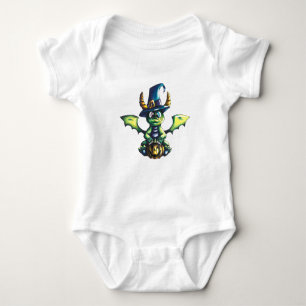 Magisches Halloween-Drachendesign Baby Strampler