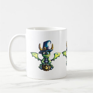 Magisches Halloween-Drachendesign Kaffeetasse