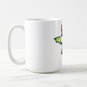 Magisches Halloween-Drachendesign Kaffeetasse