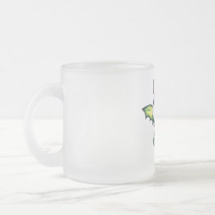 Magisches Halloween-Drachendesign Mattglastasse