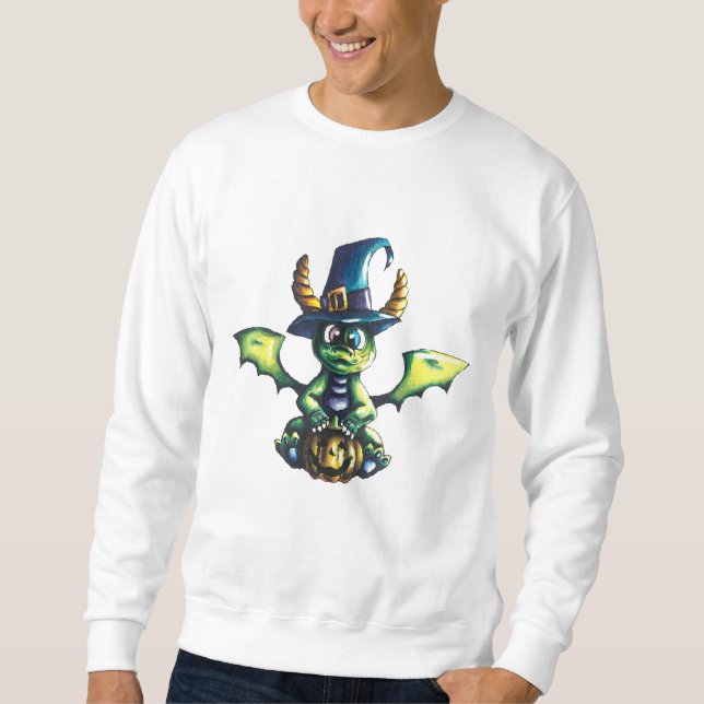 Magisches Halloween-Drachendesign Sweatshirt (Vorderseite)