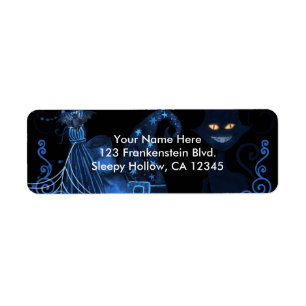 Magisches Halloween-Party Schwarze Katze Blendenle