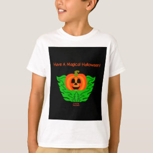 Magisches Halloween Pumpkin Boys White T Shirt