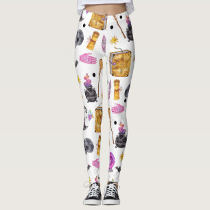 Magisches Halloween-Wasserfarben-Magie-Festspaß Leggings