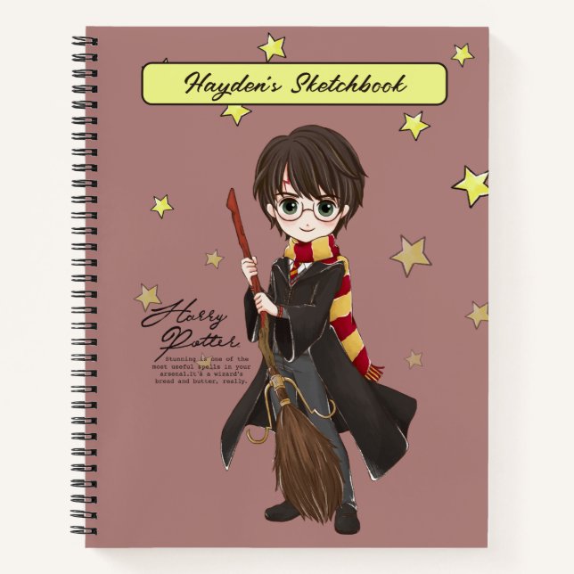 Magisches HARRY POTTER™ Malbuch Notizbuch (Vorderseite)