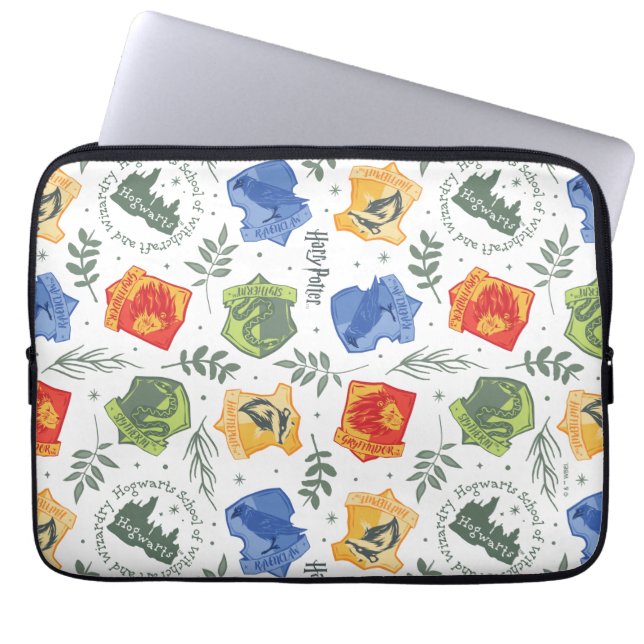 Magisches Herbologie-HOGWARTS™-Häusermuster Laptopschutzhülle (Vorderseite)