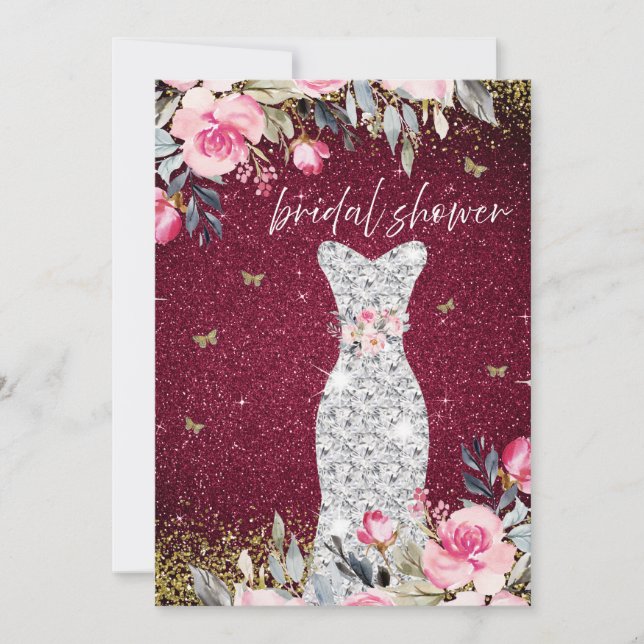 Magisches Hochzeitskleid Brautparty Einladung (Vorderseite)