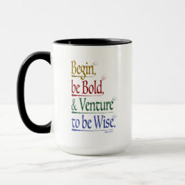 Magisches Horace Zitat 15oz. Kombinations Tasse