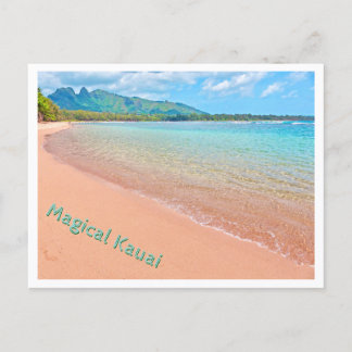 Magisches Kauai--schöne verlassene Strand Postkarte