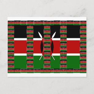 🇰 🇪 Magisches Kenia: Rahmen der Einheit und des  Postkarte