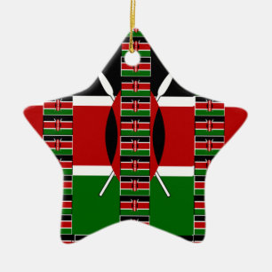 Magisches Kenia: Rahmen der Einheit und des Stolze Keramik Ornament