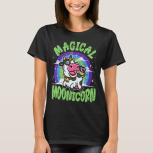Magisches Mondhorn Einhorn für Männer Frauen Kuh 1 T-Shirt