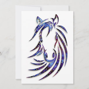 Magisches Mystical Horse-Portrait Einladung