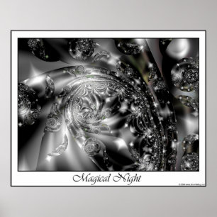 Magisches Nachtplakat Poster