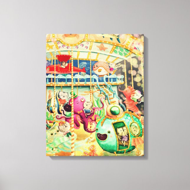 Magisches Nautikkarussell Leinwanddruck (Vorderseite)