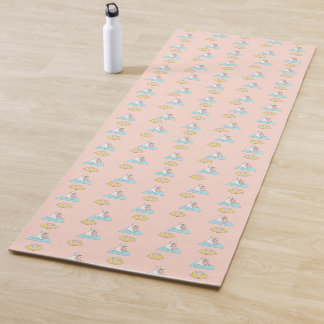 Magisches Niedliches Einhorn Dog Yoga Muster Rosa Yogamatte