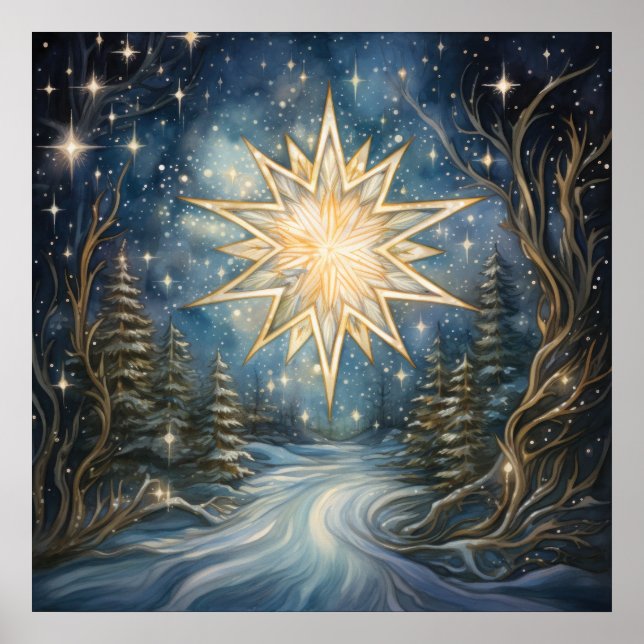 Magisches Nordsternposter Poster (Vorne)