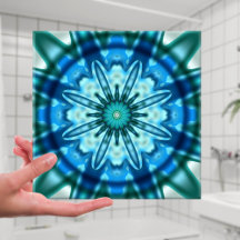 Magisches Ocean Fraktal Art Tile