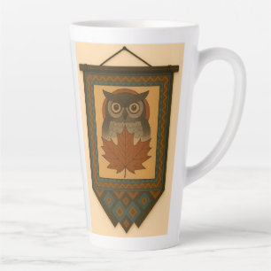 Magisches Owl-Design mit verblasstem Look Milchtasse