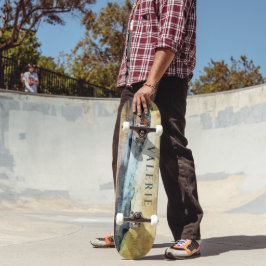 Magisches Paradies Mit Monogramm Skateboard
