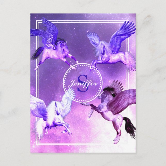 Magisches Pegasus Universum. Postkarte (Vorderseite)