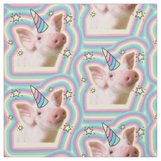 Magisches Piglet Unicorn Stoff