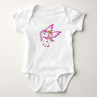 Magisches Pink Fantasy Design für Mädchen Baby Strampler