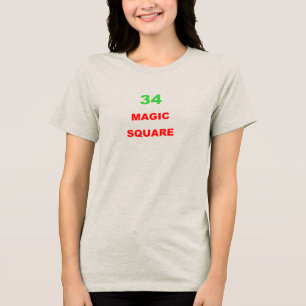 Magisches Quadrat Damen T-Shirt Tri-Blend Shirt