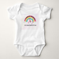 Magisches Regenbogen-Einhorn-Design für Babys