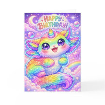 Magisches Regenbogen-Einhorn-Katz-Geburtstagskätzc