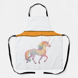 Magisches Regenbogen-Einhorn Personalisiert Schürze