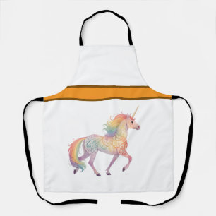 Magisches Regenbogen-Einhorn Personalisiert Schürze