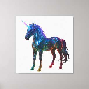 Magisches Regenbogenglas Einhorn Leinwanddruck