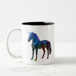 Magisches Regenbogenglas Einhorn Zweifarbige Tasse