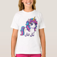 Magisches Regenbogenmähnen-Baby-Einhorn Süß Kawaii