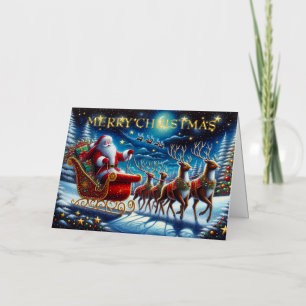 Magisches Rentier & Weihnachtsschlitten von Santa