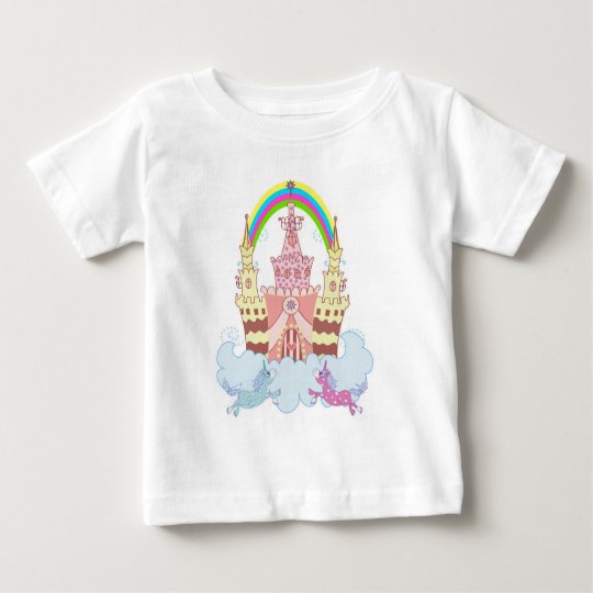 Magisches Schloss mit niedlicher Baby T-shirt